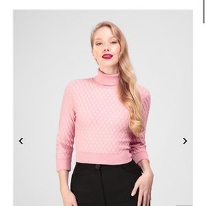 Collectif mainline knitted roll neck jumper sweater